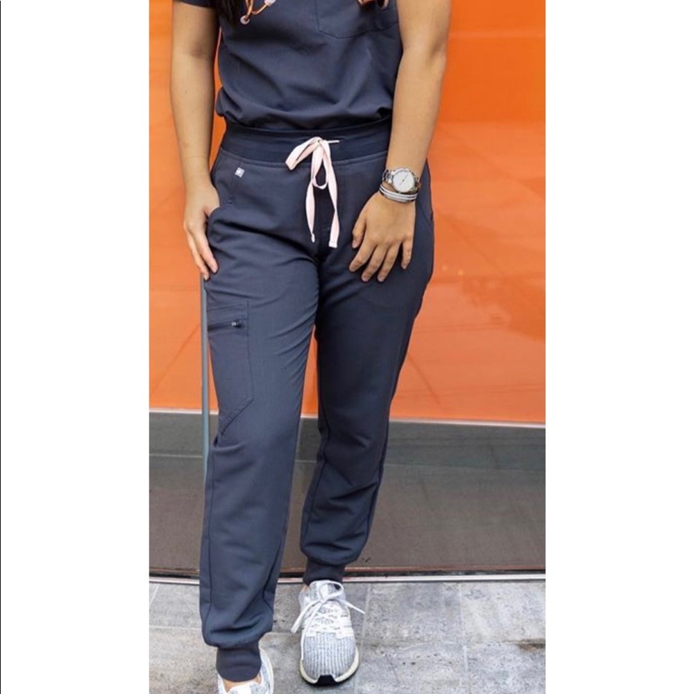 FIGS charcoal Zamora joggers